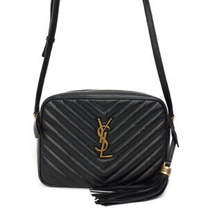 Saint Laurent Quilted Matelasse Paris Lou Camera Chain Shoulder Bag